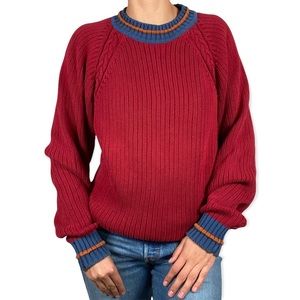 100% cotton thick knit sweatshirt